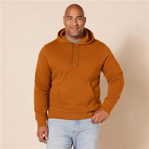Mens Pullover Fleece Hoodie Big and Tall Sweatshirt Warm Casual Hooded Top - Picture 6 of 7